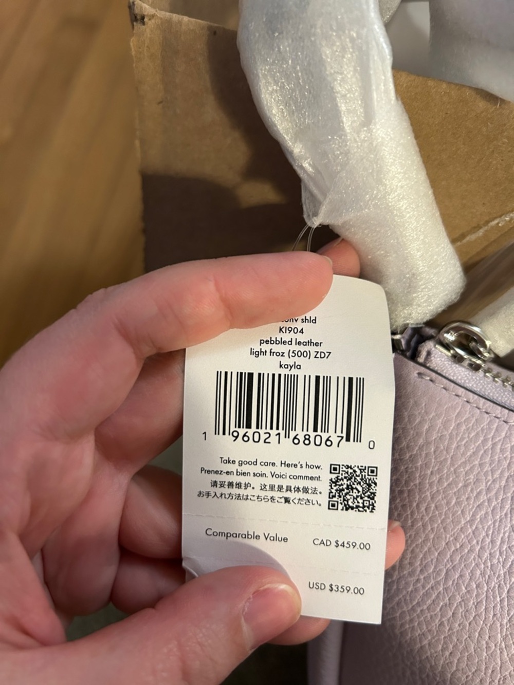 Kate spade Kayla shoulder bag in frozen lilac - Picture 4 of 4